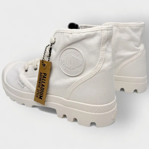 Palladium Pampa Hi Women’s Canvas Boots White Size 7.5M 92352-116-M - Image 6