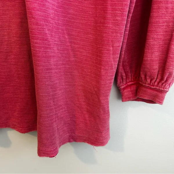 We the Free People Soul Sing Oversized Pink Long Sleeve Tee/Top Size XS - Image 11