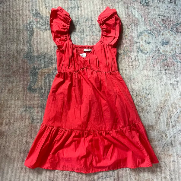 Abercrombie Ruched Flutter Mini Dress - Image 3