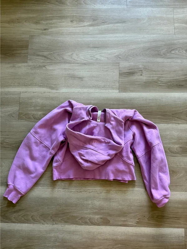Pink Lululemon Scuba Half-Zip Hoodie - Image 2