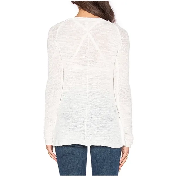 Free People Mountain Song Cream/Ivory Pullover Lightweight Mesh Sweater Small - Image 7