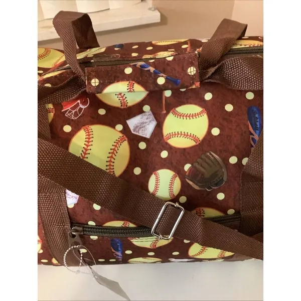 Softball Printed Oversized Duffel Gym. New With Tags - Image 6