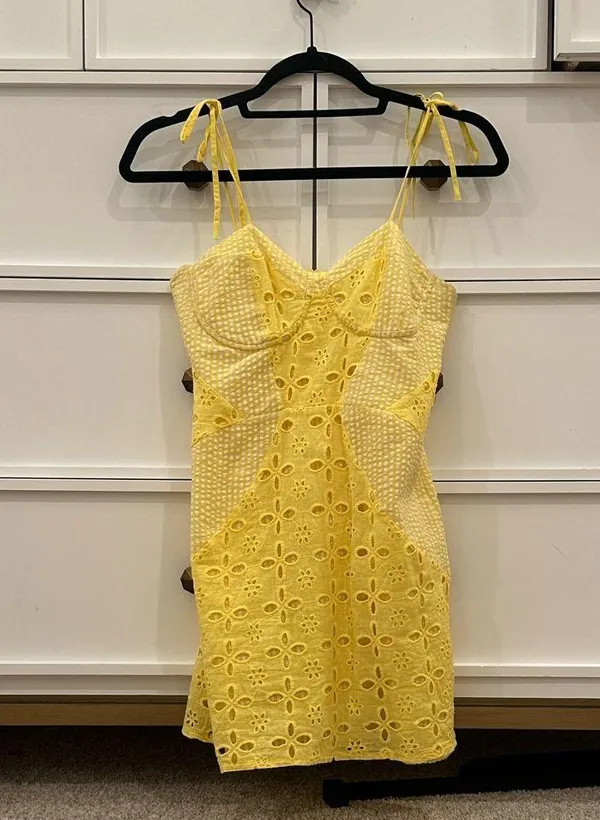 Yellow mini dress - Image 2