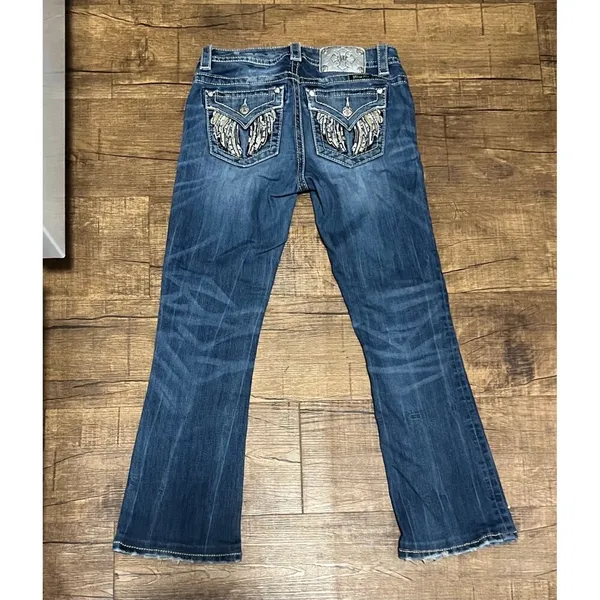 Miss Me Standard Bootcut flare bottom western jeans - Image 3