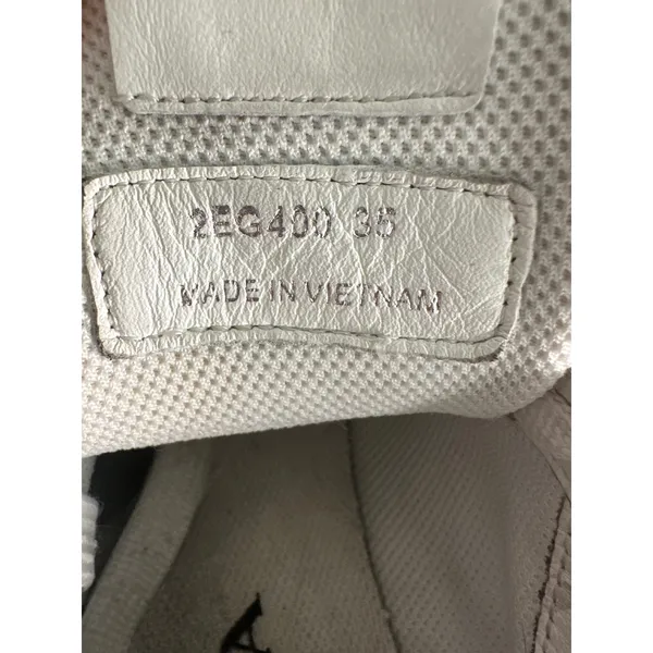 Prada white leather womens sneakers shoes 35 USED - Image 16