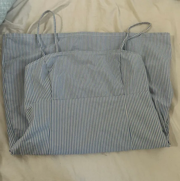 Garage Blue White Striped Mini Dress - Image 3