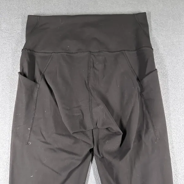 Lululemon Wunder Train High Rise Leggings Womens 10 Black Pockets 25 Inseam - Image 13