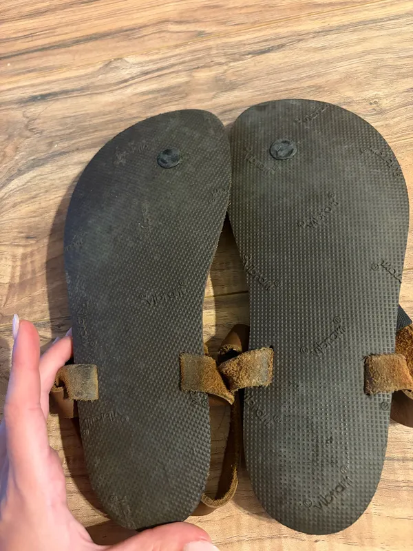 Shamma All Brown Sandals Size 6.5 - Image 5