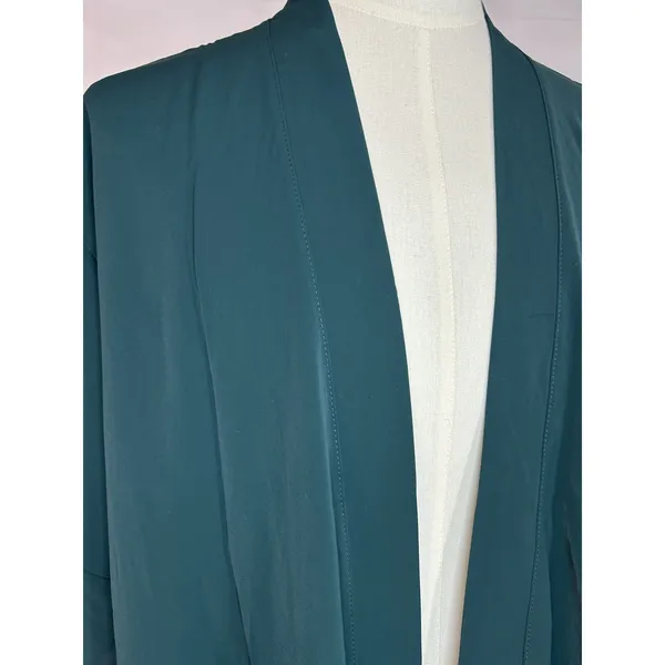 Birdy Grey Robe Emerald Green M/L ‎ Flutter Ruffle Bridesmaid Wedding Cardigan - Image 2