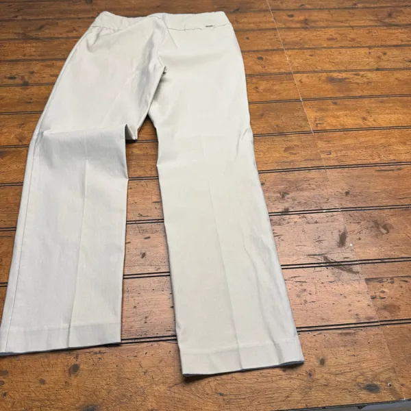 Up! Pants Womens Beige Wide Leg Stretch Pants Size 6 Made‎ in Canada - Image 7
