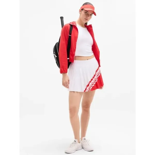 New Athleta L Match Point High Rise Pleated Colorblock 13 1/2" Skort Large - Image 6