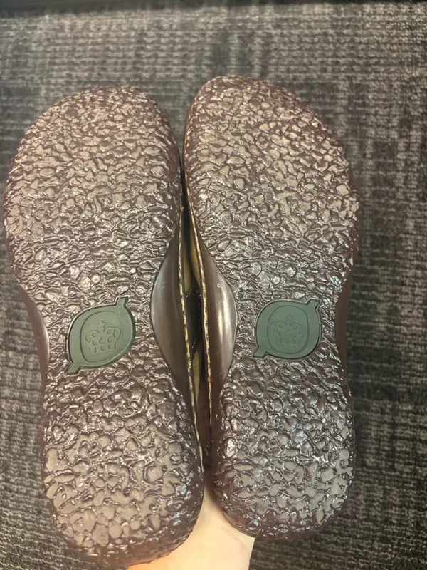 Børn tan suede mule clogs comfort shoes sz 8 - Image 5