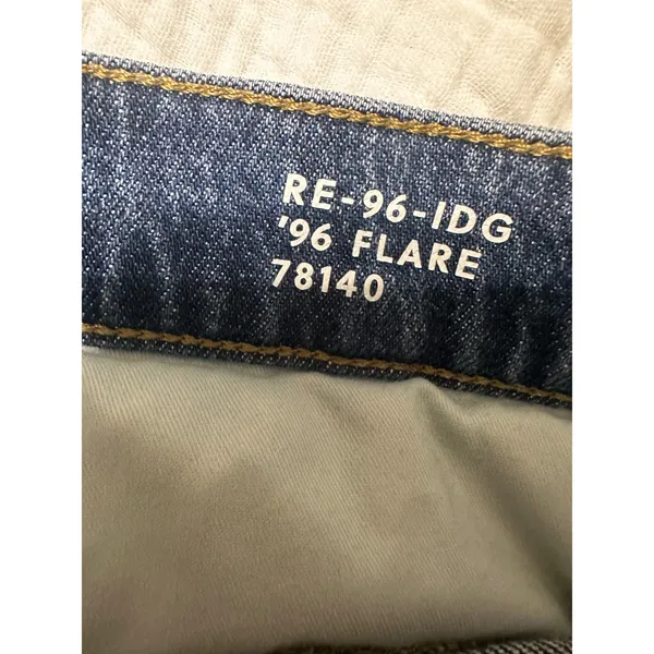 J.Crew \'96 Flare Jeans Super‎ High Rise Blue Patch Pocket RE-96-IDG 26 NWOT - Image 8