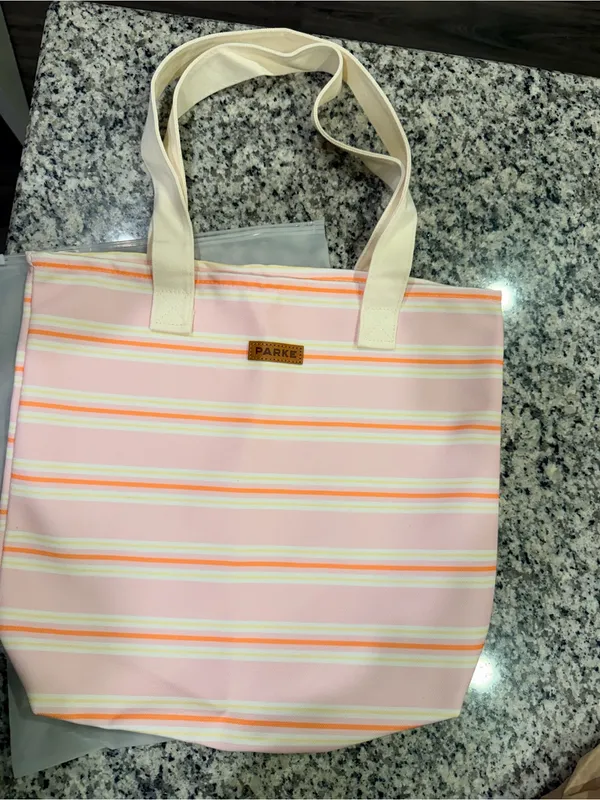 Parke x Shopbop pink rose stripe tote bag limited edition sold out style - Image 6