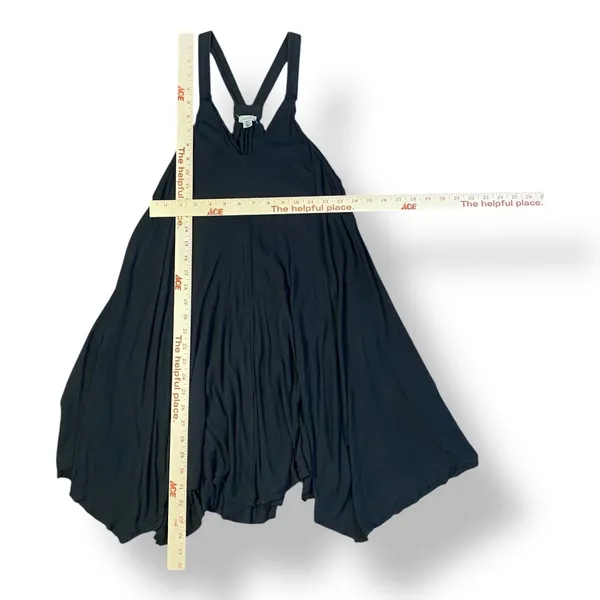Urban Outfitters Ecoté Black Raw Hem Trapeze Halter Mini Dress‎ Size XS Boho - Image 3