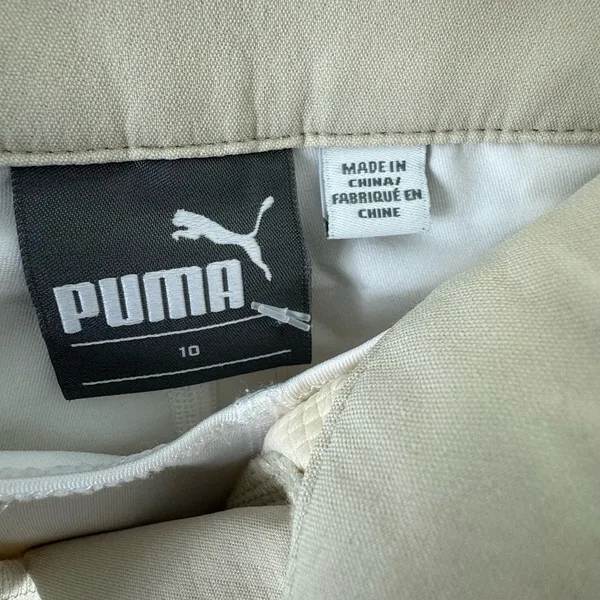Puma Tan Short Athletic Tennis Skirt Shorts Underneath Pockets Size‎ 10 - Image 8