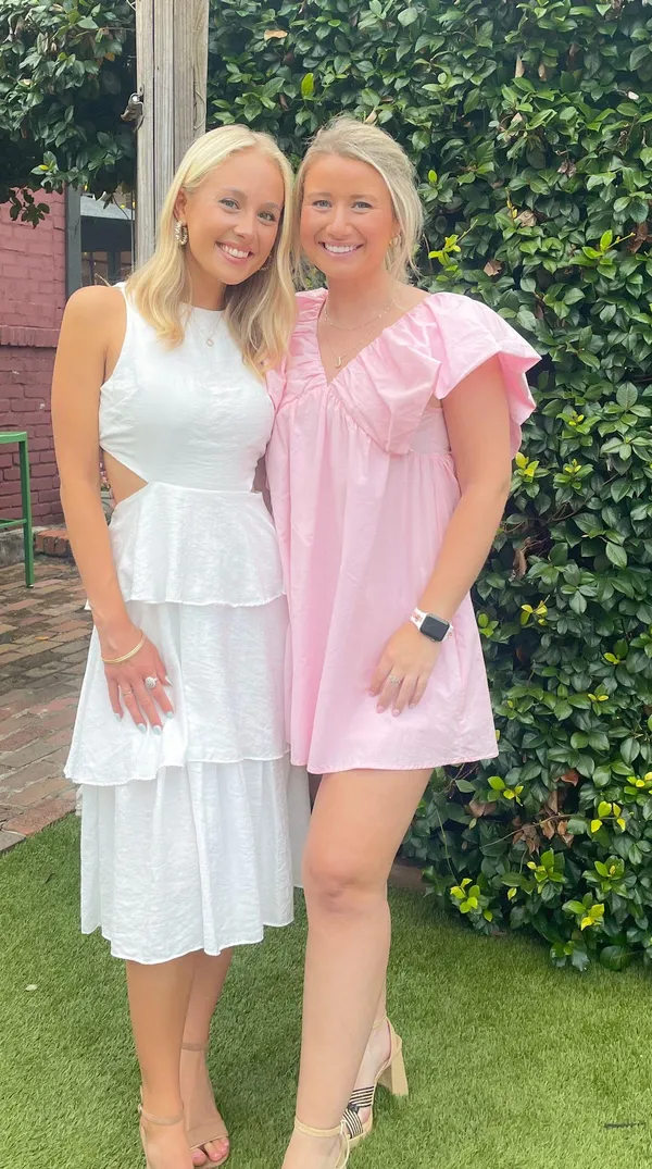 White Bridal Ruffle Dress Size XS - Image 2