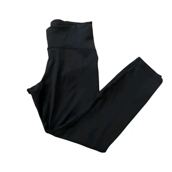 Lululemon Wunder Under High-Rise Mesh Crop 23" -‎ Black - Size 10 - Image 4