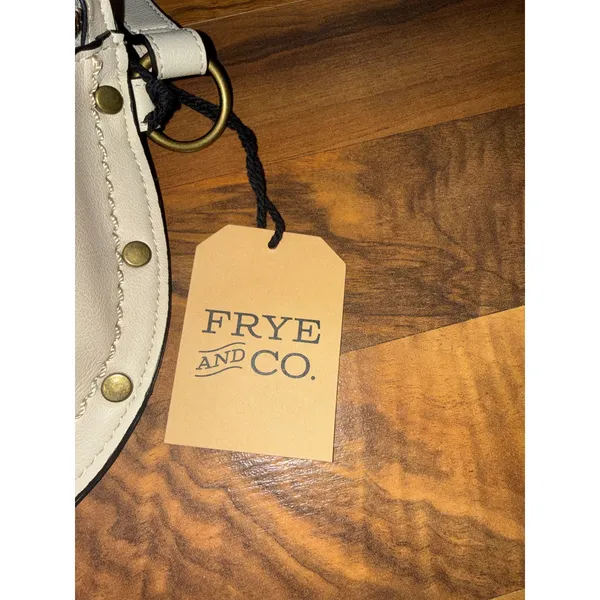 FRYE AND CO Blake‎ Belt Bag Whitecap Leather Studded Crossbody Shoulder Bag NEW - Image 3