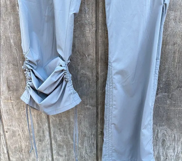 REI Women's Slate Gray Track Pants With Lower Ruching opt on lower leg part Sz16 - Image 9