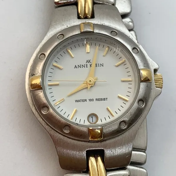 Anne Klein ladies date watch two tone size 7” with battery - Image 2