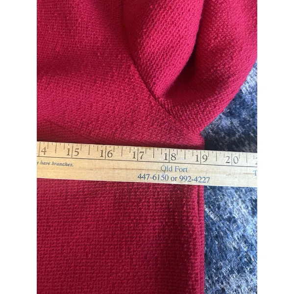 VTGButte Knit Blazer Womens Jacket Wool Marked Size14 Retro 60s Jackie Old Money - Image 7