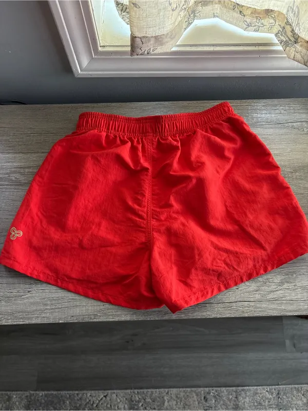 Aritzia Golden Baywatch Water-repellent Drawcord shorts Poppy Red - Image 6