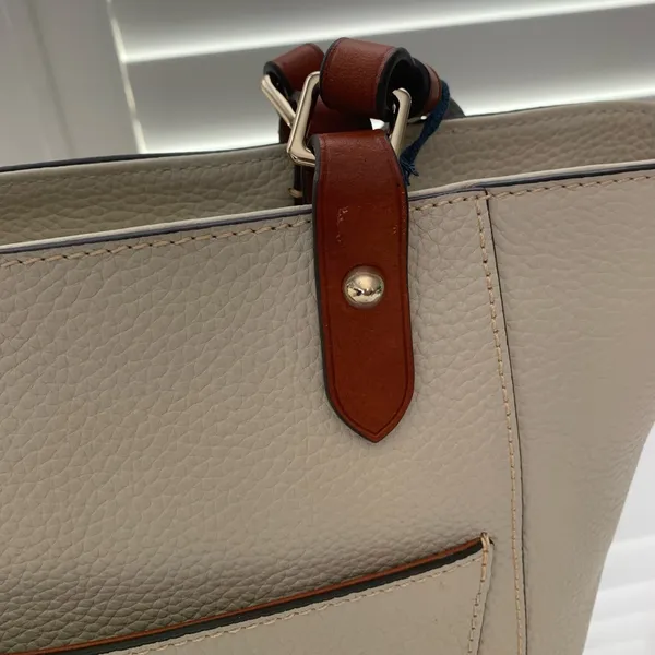 New Dooney & Bourke Janie‎ Leather Bone tote bag handbag - Image 4