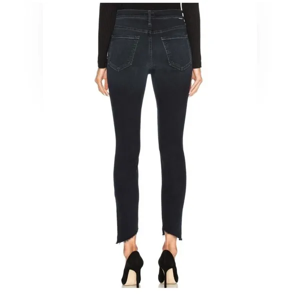 Mother Size-26 The Stunner‎ Two Step Fray Last Call Dark Blue Wash Denim Jeans - Image 2