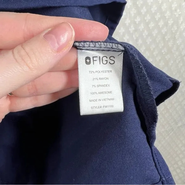 Figs Dark Blue Casma‎ Pocket Scrub Top - Image 2