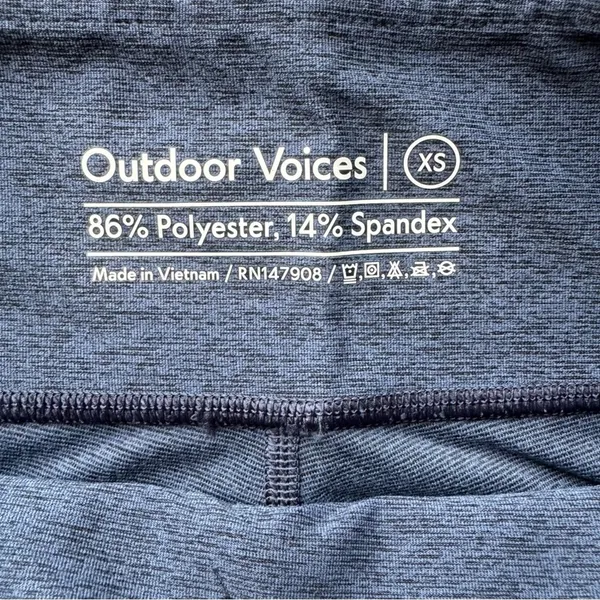 Outdoor Voices Double Time 10”‎ Biker Shorts Navy Compression Pocket Size XS NEW - Image 4