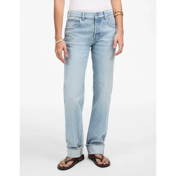 Madewell The Dean Easy Straight Foster Wash Light Blue Comfort Stretch US 30 NWT - Image 2