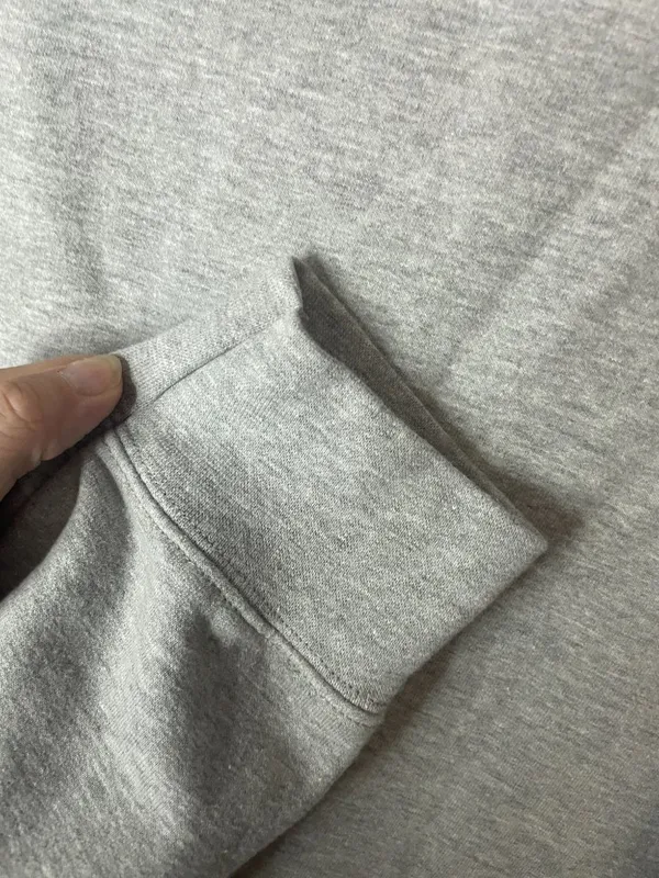 In My Boy Mom Era Sweatshirt XL Gray Graphic Crewneck Port & Company Blue Pullov - Image 6