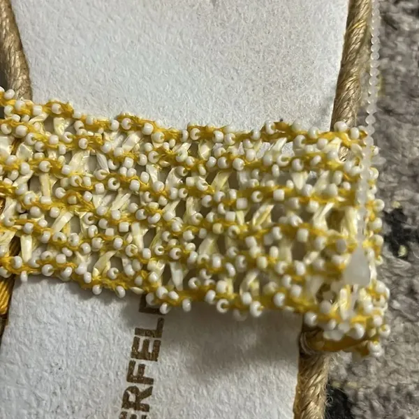 Karl Lagerfeld beaded stretch straps size 9 - Image 3