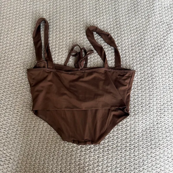 Tic Toc NWT Brown Corset Top - Image 2