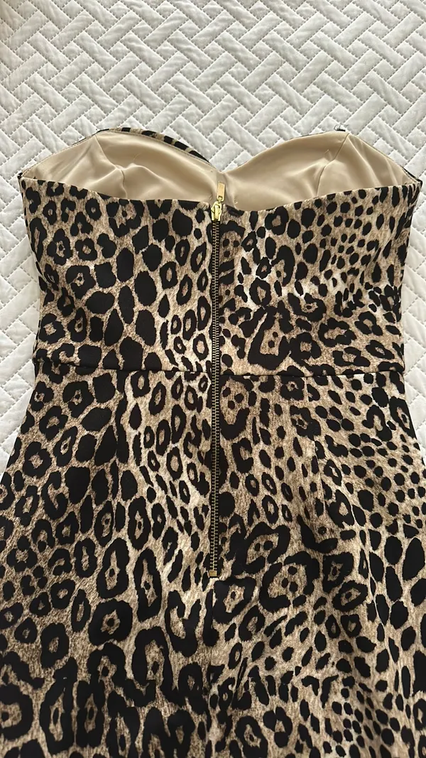 Strapless Dress Brown Size 5/6 - Image 6