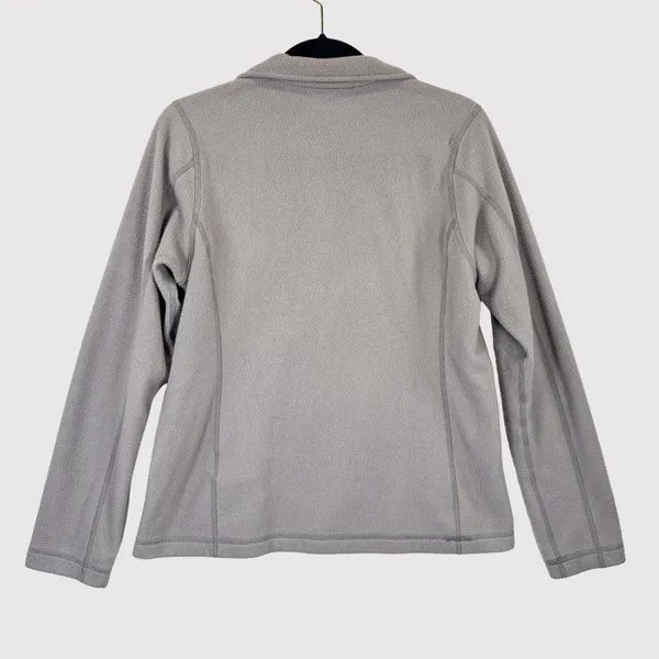 Patagonia Womens Jacket Gray Micro D 1/4 Zip Fleece Pullover Outdoor Medium - Image 3