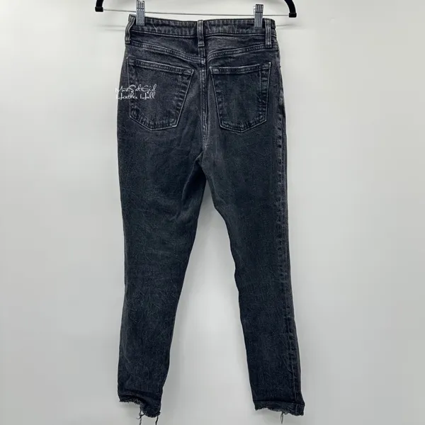 Abercrombie & Fitch Black High-Rise Slim Jeans Size 25 - Image 2