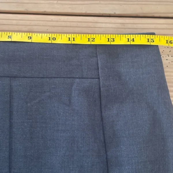 Worthington Pencil Skirt Size 10 Charcoal Gray Professional Lined‎ Back Vent - Image 5