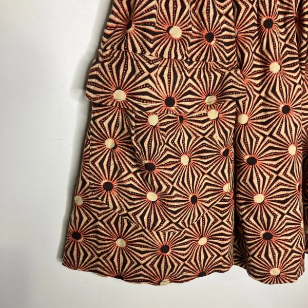 Free People so much sun mini skirt brown‎ cargo pockets women's size small boho - Image 4