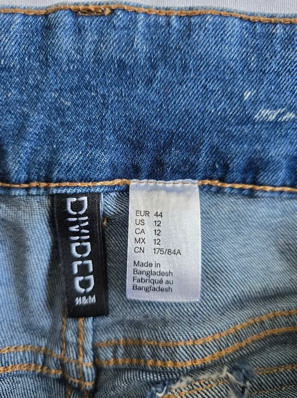 Divided Angelic Denim Women's Light Blue Straight Leg Jeans Size 12 - Image 10