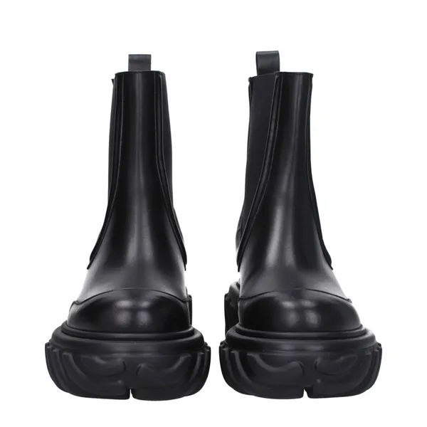 NEW Black Tractor Motor Leather Boots, Size 38 NEW in Box $1,325 - Image 3