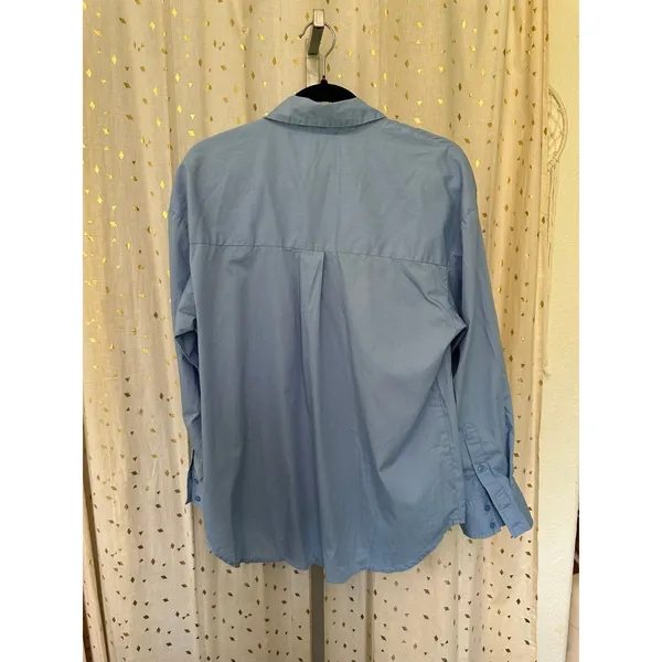 Abercrombie & Fitch Women's Oversized Poplin Button Down Collar Shirt S - Image 3