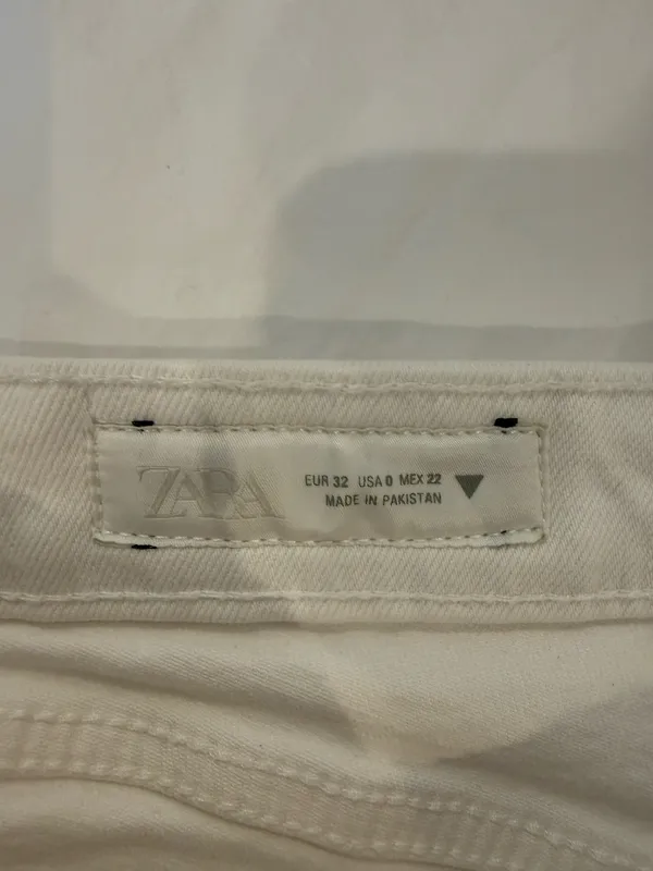ZARA White Jeans High-Waisted - Image 3