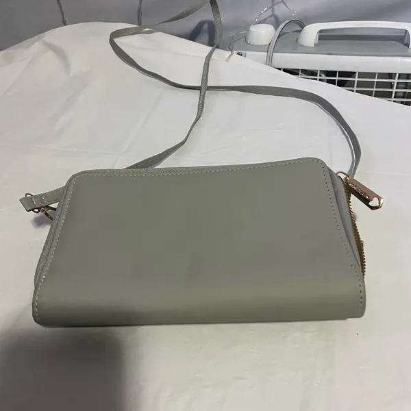 Women's Gray Crossbody Bag - Image 3