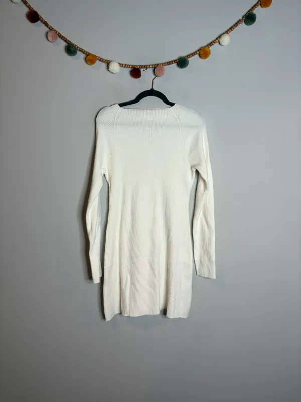 NWT Universal Thread white ribbed sweater dress - Image 6