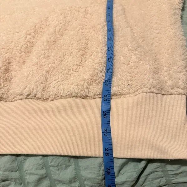 So Cozy Softest Sherpa Pullover Hoodie In Creamy Ivory Size XL - Image 10