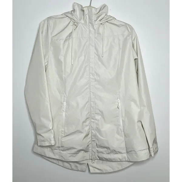 Buckle Liv Outdoor Nimbus Birch Geo Hooded Mesh Lined Water Resistant Travel Jacket M - Image 2