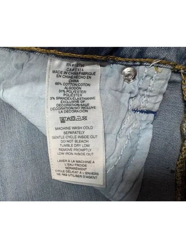 True Religion Billie Big T Jeans Mid Rise Straight Light Wash 206578 Women's 31 - Image 12