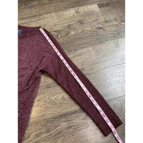 Womens Abercrombie and Fitch acrylic long line pocket long sleeve sweater size S - Image 7